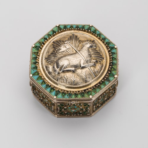 Armenian Silver Incense Box with Agnus Dei